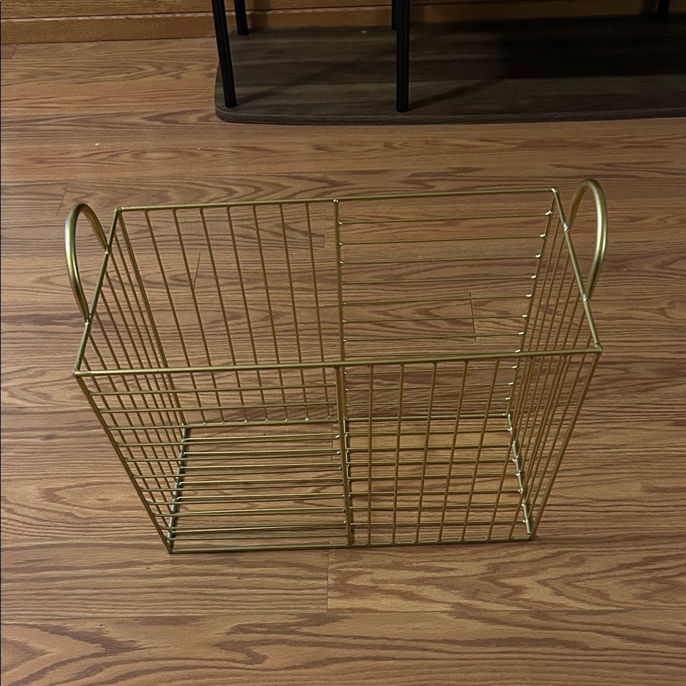 Gold Wire Storage Basket
